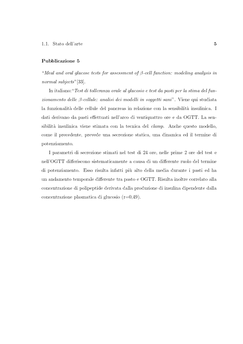 Anteprima della tesi: Modelli Del Controllo Del Glucosio Da Serie Temporali Di 24 Ore: Effetto Del Sonno, Pagina 5