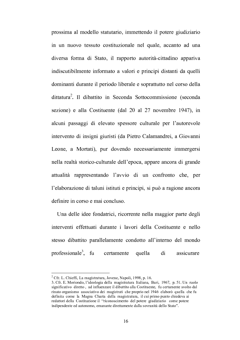 Anteprima della tesi: Organizzazione della giustizia e indipendenza del giudice, Pagina 13