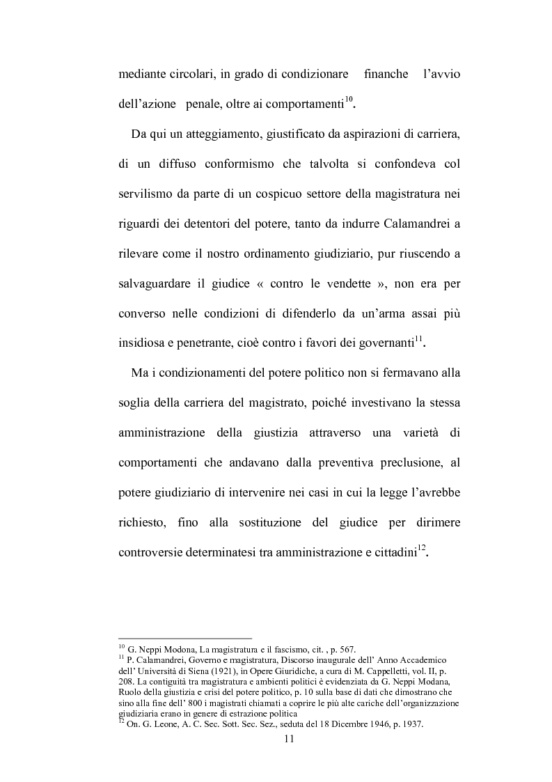 Anteprima della tesi: Organizzazione della giustizia e indipendenza del giudice, Pagina 8