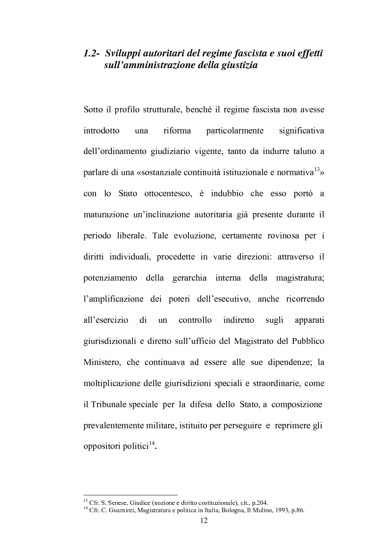 Anteprima della tesi: Organizzazione della giustizia e indipendenza del giudice, Pagina 9