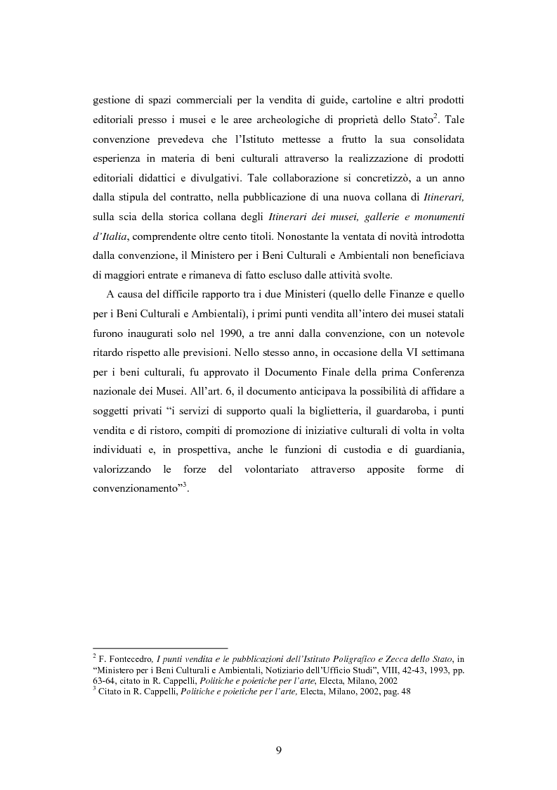 Anteprima della tesi: Forme gestionali e meccanismi istituzionali nella prestazione di servizi museali: l'esperienza di Palazzo Reale, Pagina 5