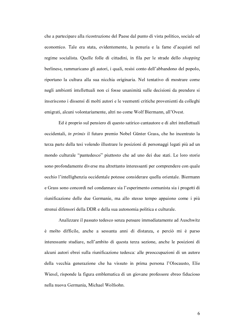 Anteprima della tesi: Letteratura e politica: il dibattito intellettuale nella Germania della ''svolta'', Pagina 4