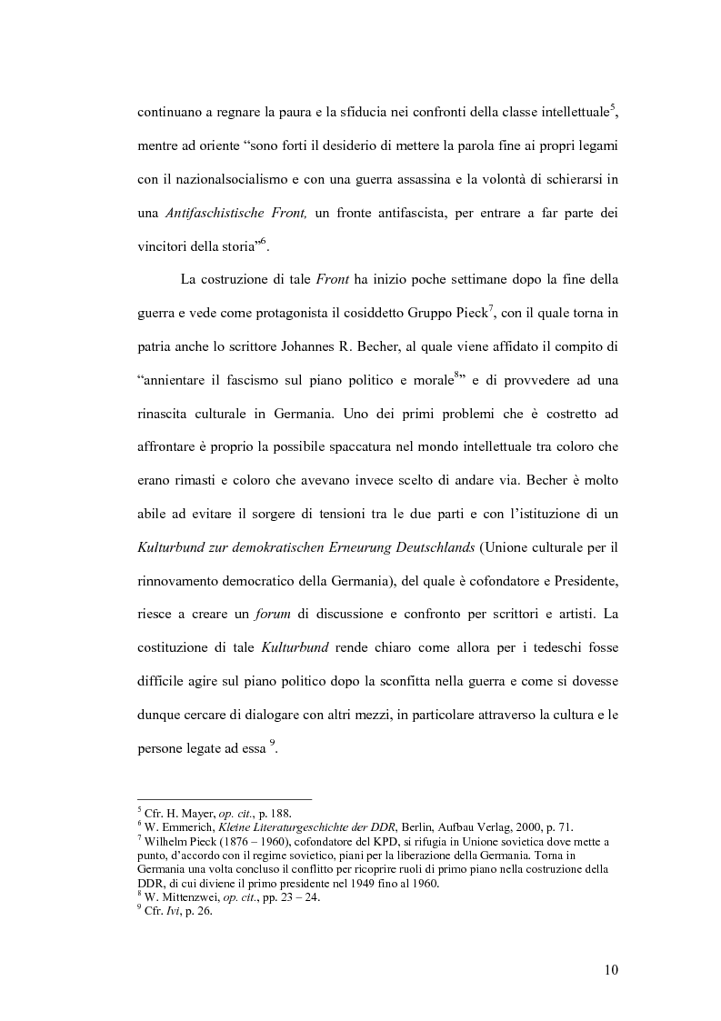 Anteprima della tesi: Letteratura e politica: il dibattito intellettuale nella Germania della ''svolta'', Pagina 8