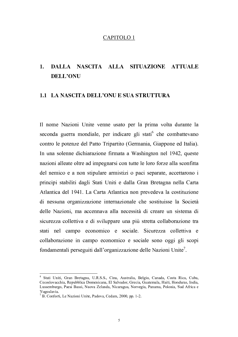 Anteprima della tesi: La riforma del Consiglio di Sicurezza delle Nazioni Unite, Pagina 3