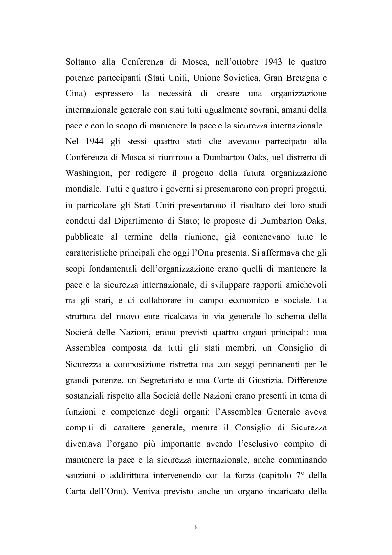 Anteprima della tesi: La riforma del Consiglio di Sicurezza delle Nazioni Unite, Pagina 4