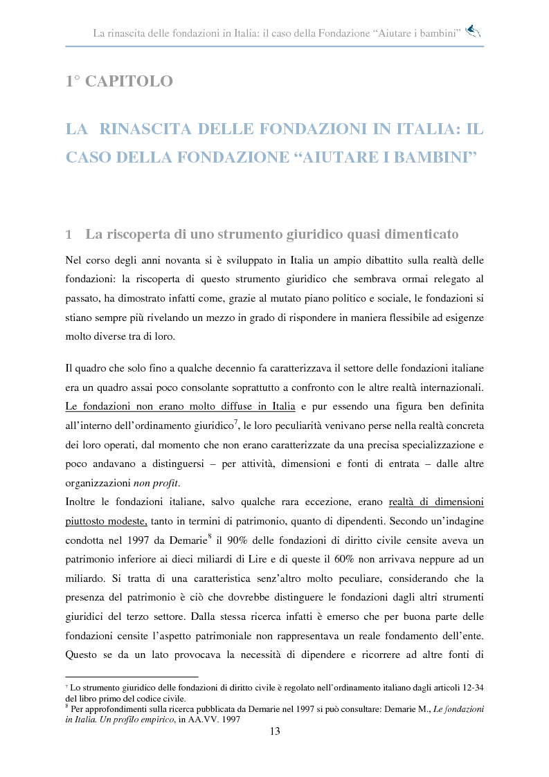Anteprima della tesi: Forme di collaborazione interculturale. Obiettivi e performance della Fondazione ''Aiutare i bambini'', Pagina 7