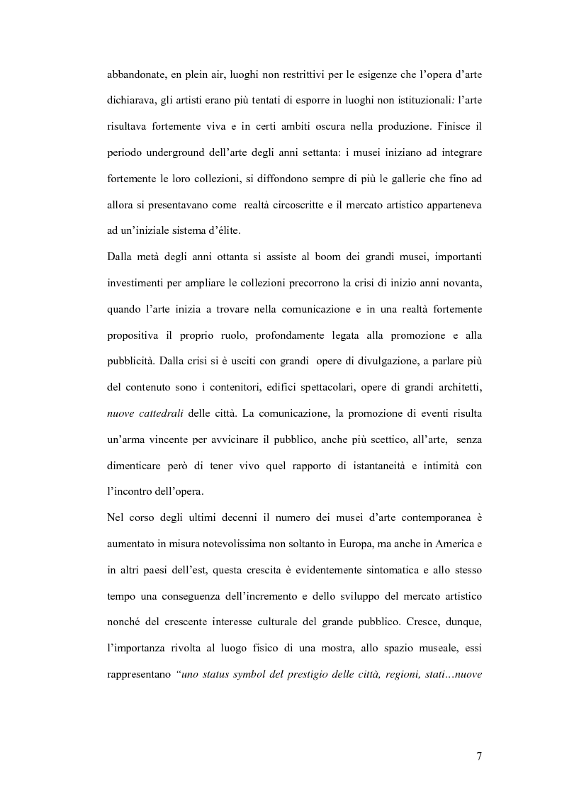Anteprima della tesi: Fondazioni per l'arte contemporanea: verso la definizione di un modello gestionale, Pagina 5