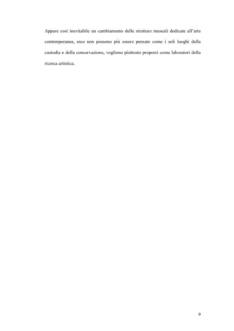 Anteprima della tesi: Fondazioni per l'arte contemporanea: verso la definizione di un modello gestionale, Pagina 7