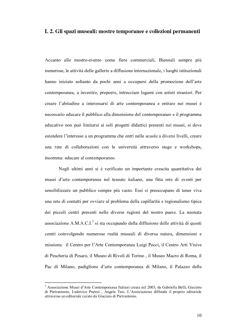 Anteprima della tesi: Fondazioni per l'arte contemporanea: verso la definizione di un modello gestionale, Pagina 8