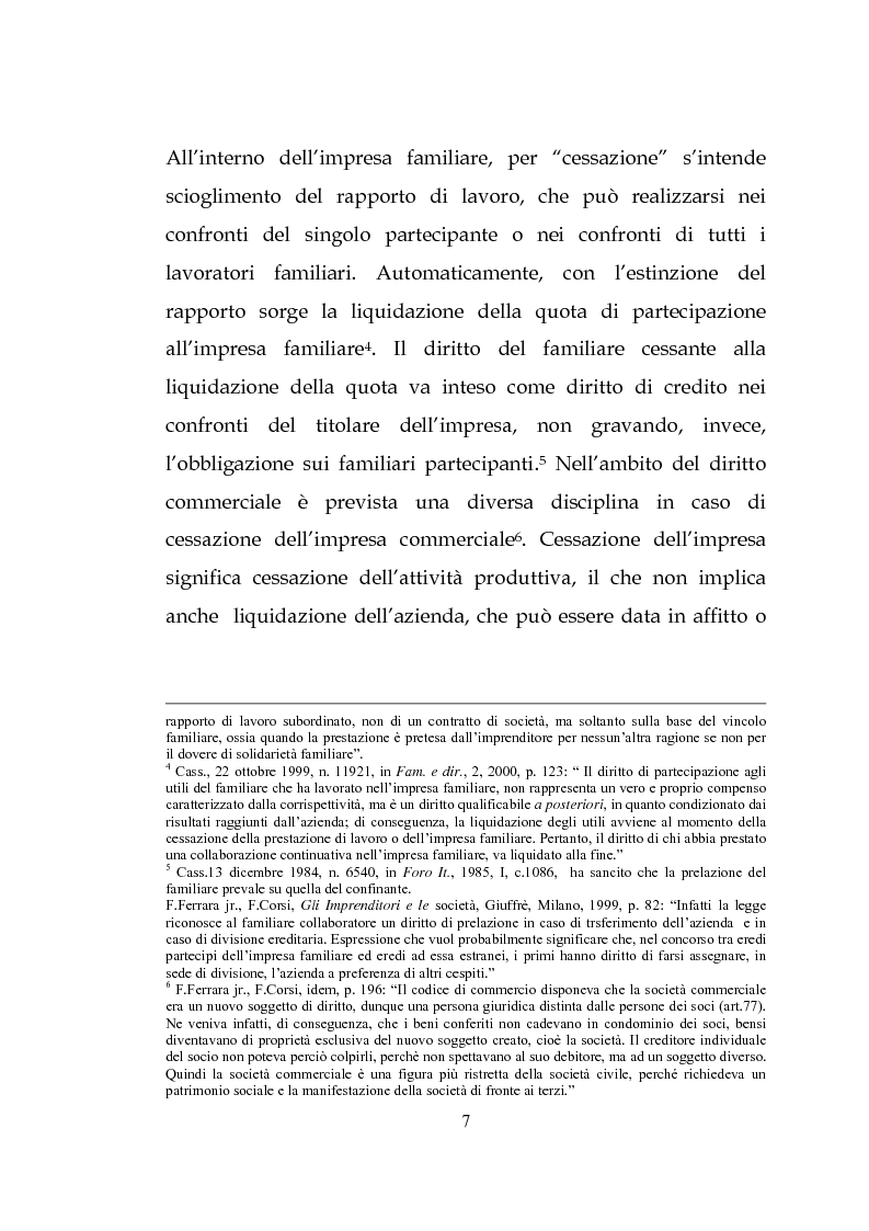 Anteprima della tesi: L'estinzione dell'impresa familiare, Pagina 7