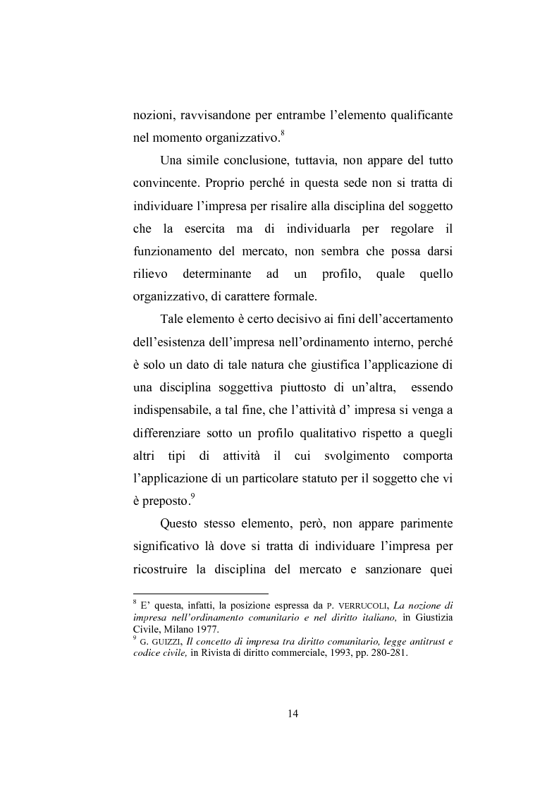 Anteprima della tesi: Il professionista intellettuale e la legge antitrust 287/90, Pagina 14