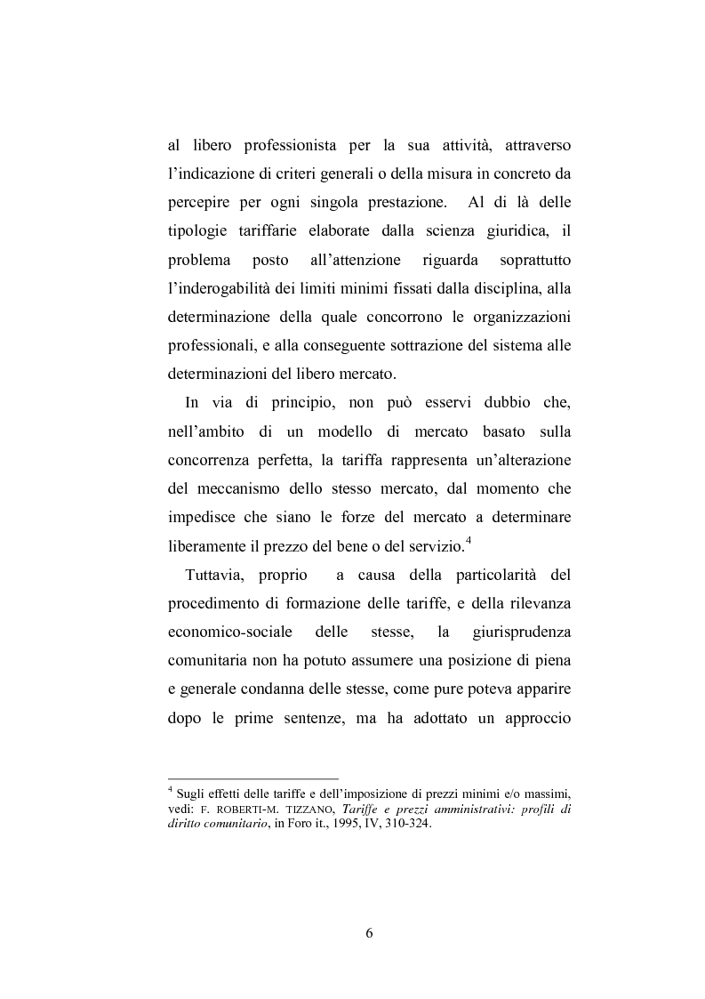 Anteprima della tesi: Il professionista intellettuale e la legge antitrust 287/90, Pagina 6
