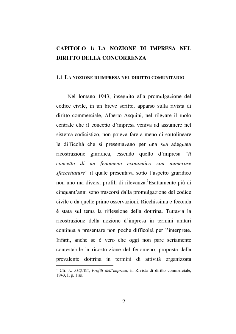 Anteprima della tesi: Il professionista intellettuale e la legge antitrust 287/90, Pagina 9