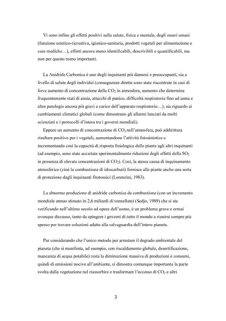Anteprima della tesi: Analisi delle funzioni della vegetazione urbana. Un caso di studio: il Quartiere Savonarola a Padova, Pagina 3