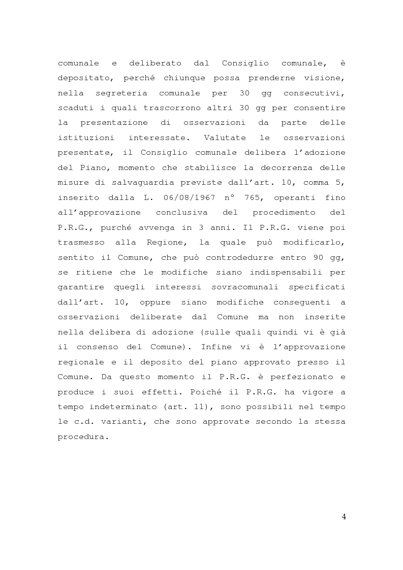 Anteprima della tesi: Piano regolatore generale, rilevanza delle osservazioni, impugnabilità, Pagina 2