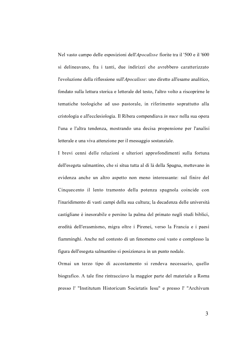 Anteprima della tesi: La verità della profezia. Francisco de Ribera (1537-1591) commentatore dell'Apocalisse a Salamanca, Pagina 3
