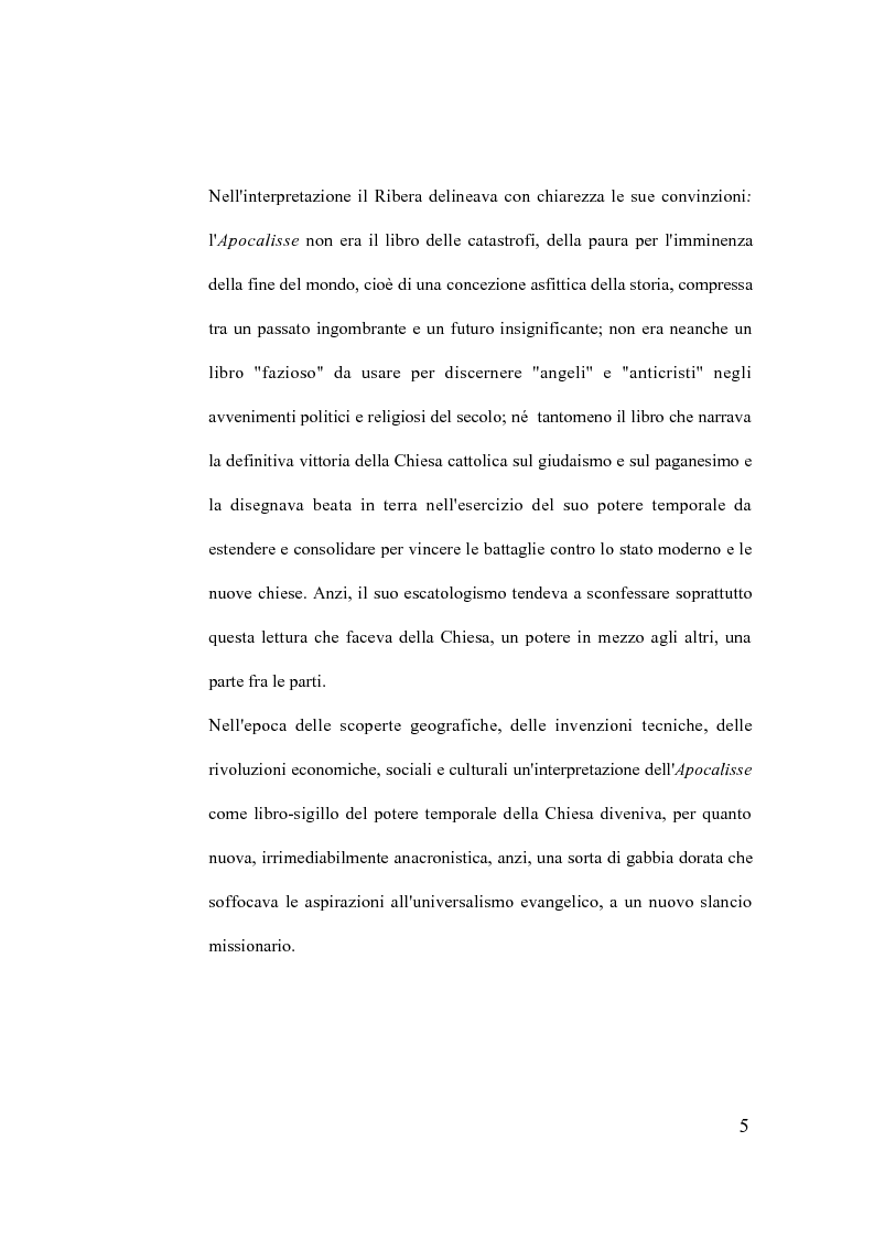 Anteprima della tesi: La verità della profezia. Francisco de Ribera (1537-1591) commentatore dell'Apocalisse a Salamanca, Pagina 5