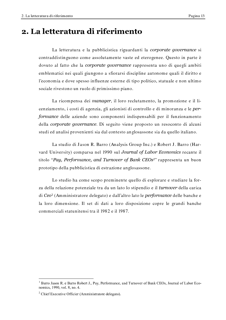 Anteprima della tesi: Corporate Governance e Performance Bancarie, Pagina 8