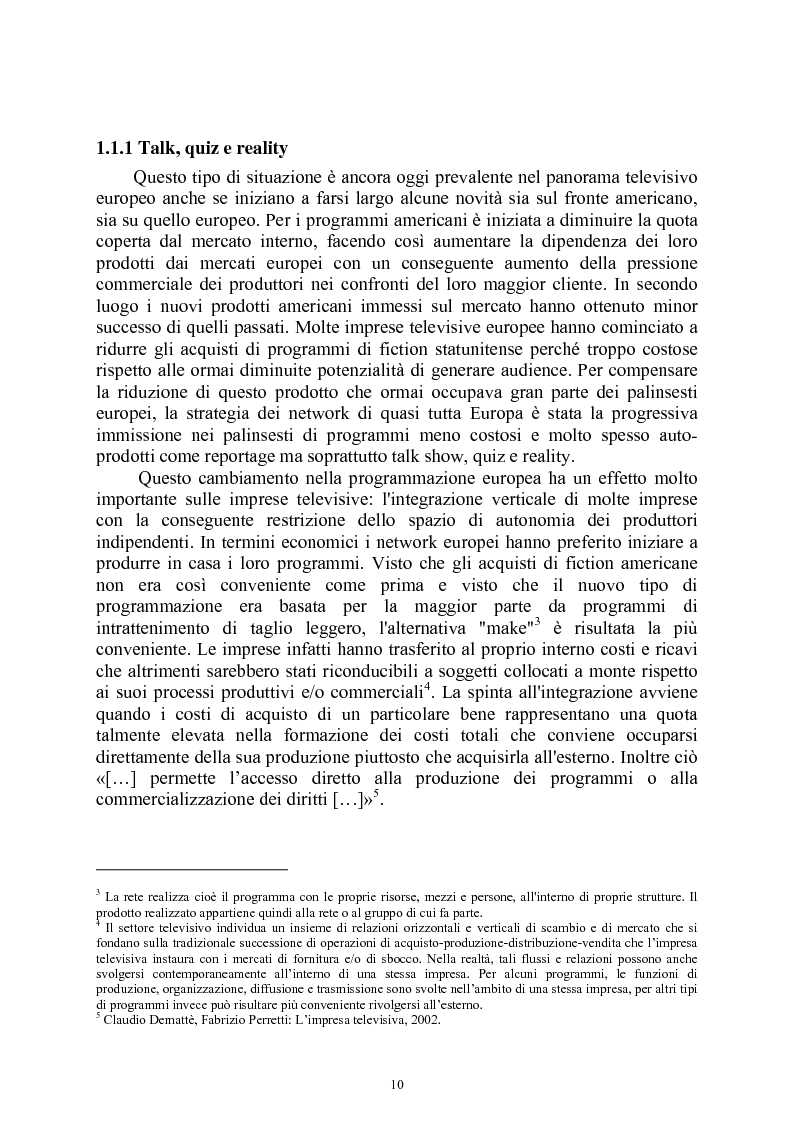Anteprima della tesi: Le società di produzione televisive, Pagina 6