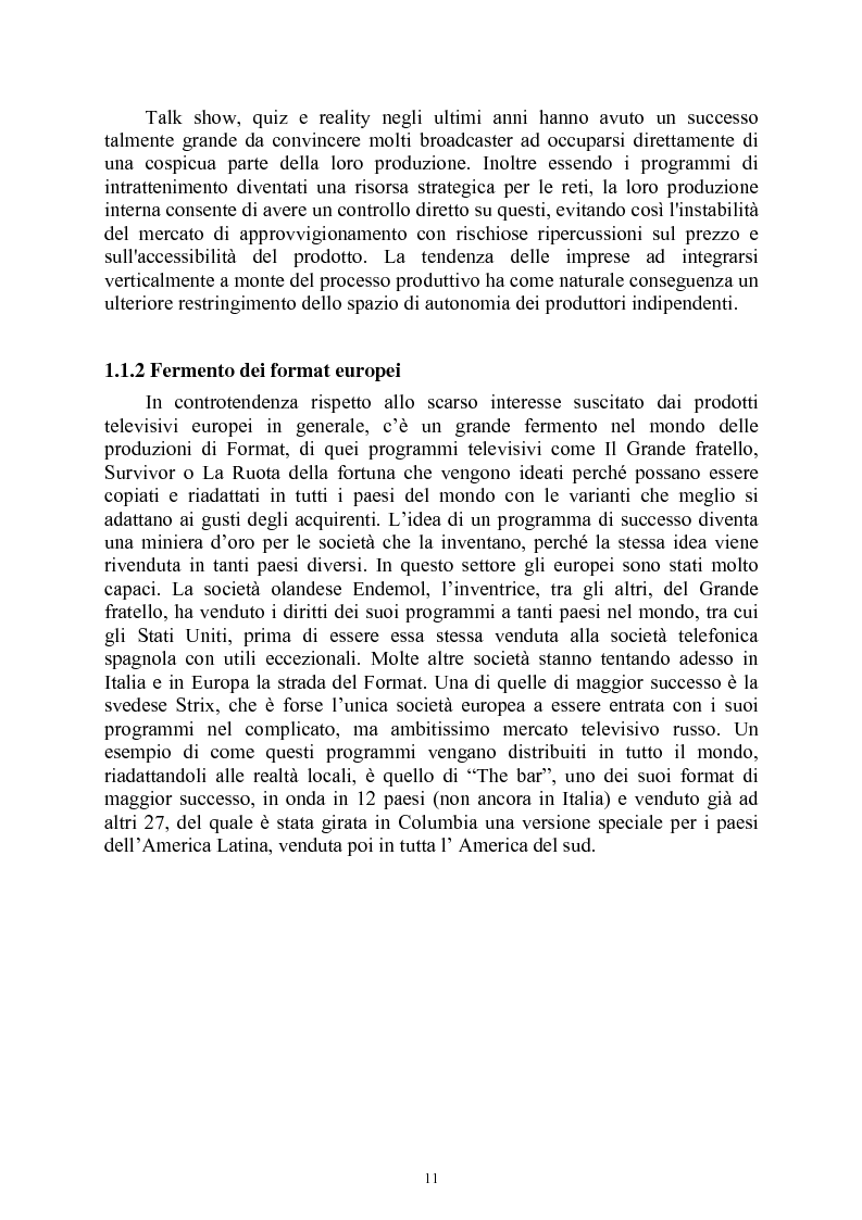 Anteprima della tesi: Le società di produzione televisive, Pagina 7