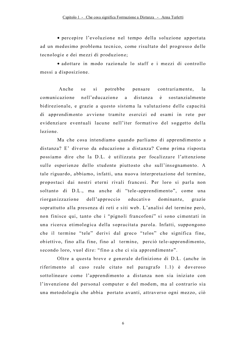 Anteprima della tesi: La formazione a distanza tramite Internet, Pagina 9