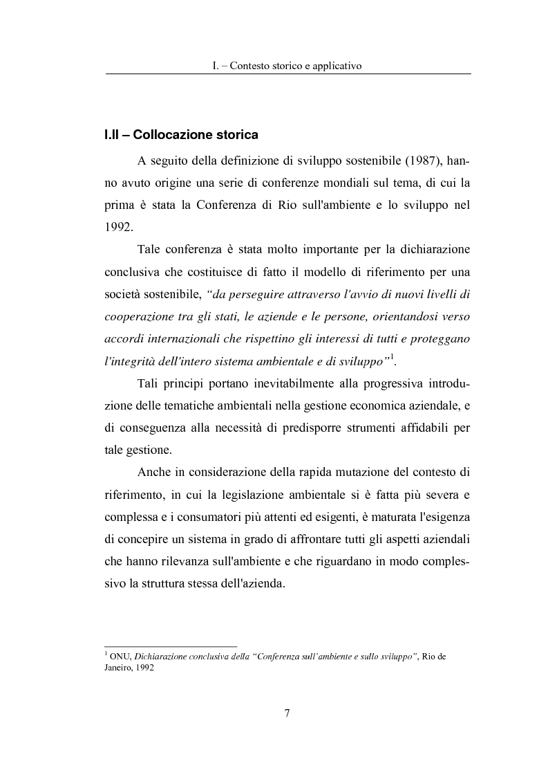 Anteprima della tesi: La Carta del Servizio Idrico Integrato nel sistema di Valutazione della Prestazione Ambientale, Pagina 5