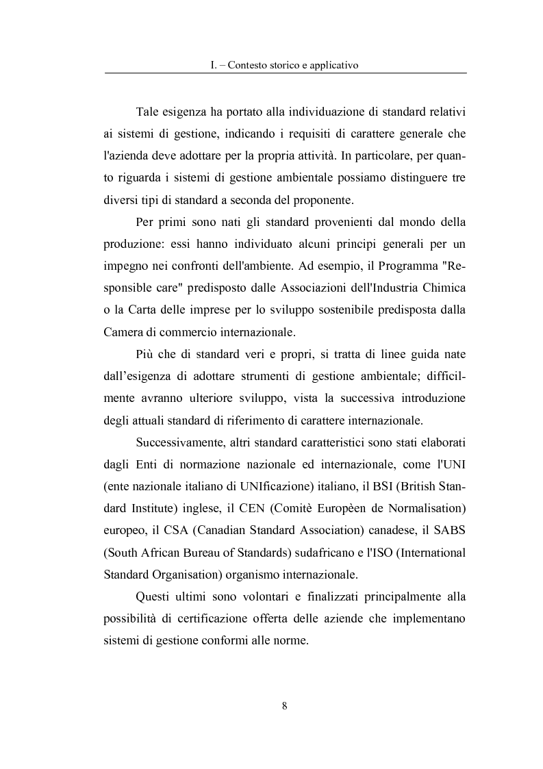 Anteprima della tesi: La Carta del Servizio Idrico Integrato nel sistema di Valutazione della Prestazione Ambientale, Pagina 6