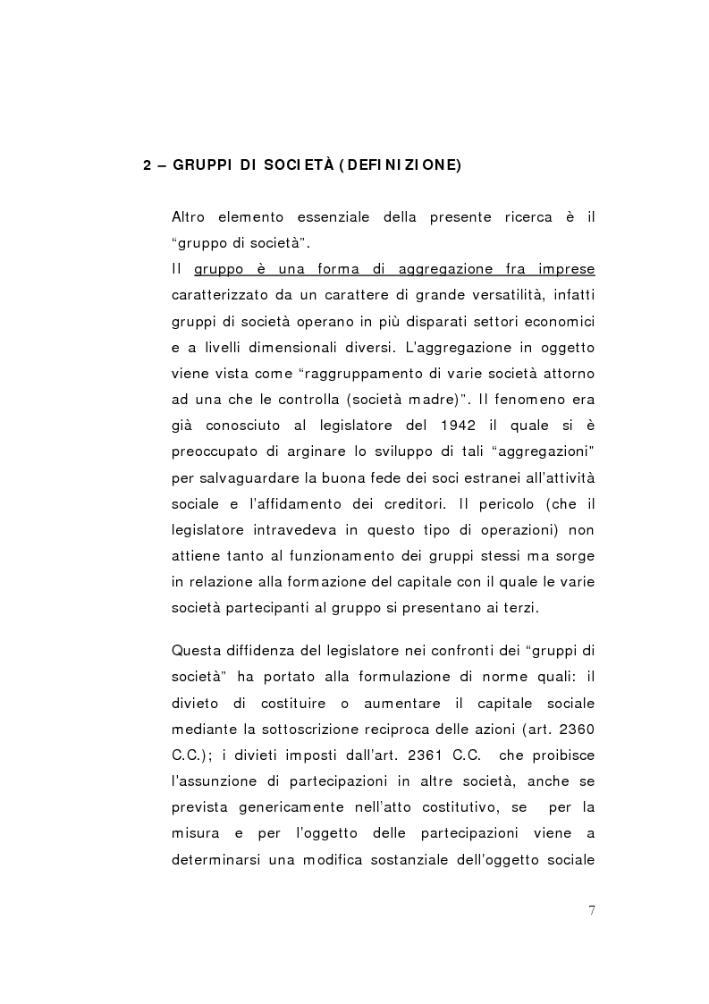 Anteprima della tesi: La direzione unitaria nel settore finanziario nei gruppi di imprese, Pagina 5