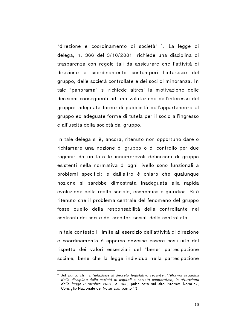 Anteprima della tesi: La direzione unitaria nel settore finanziario nei gruppi di imprese, Pagina 8
