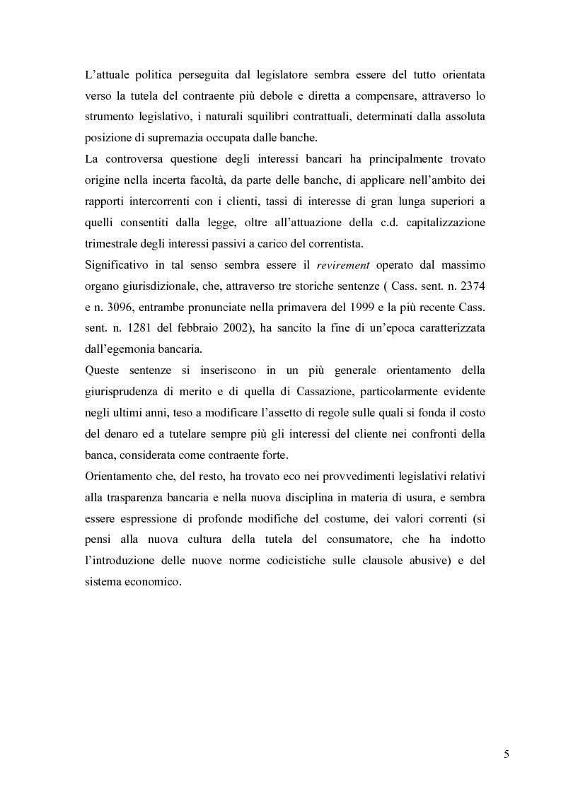 Anteprima della tesi: L'anatocismo bancario, Pagina 2