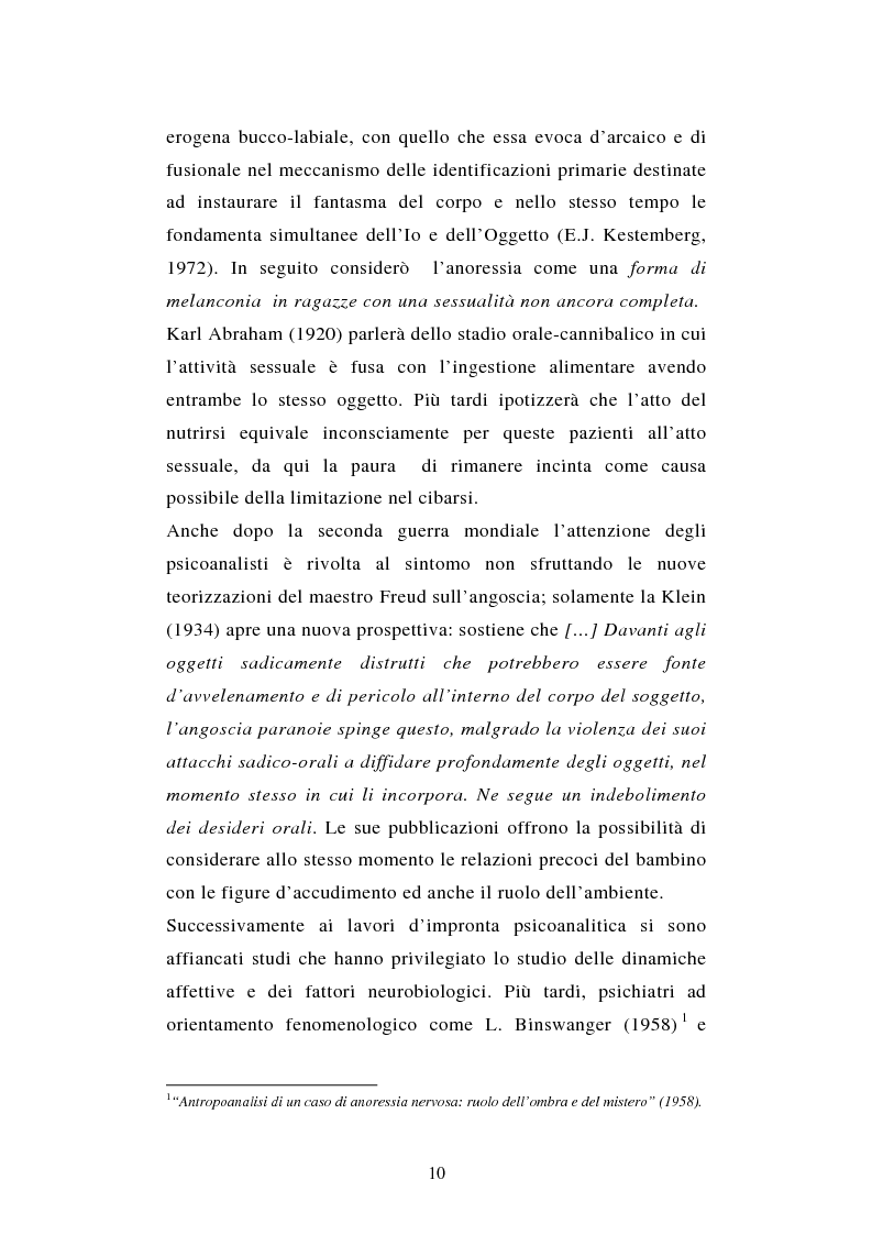 Anteprima della tesi: Pattern di attaccamento e disturbi del comportamento alimentare, Pagina 6