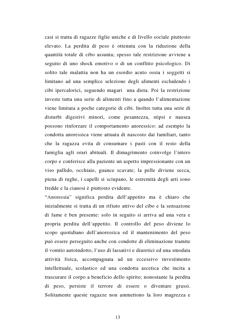 Anteprima della tesi: Pattern di attaccamento e disturbi del comportamento alimentare, Pagina 9