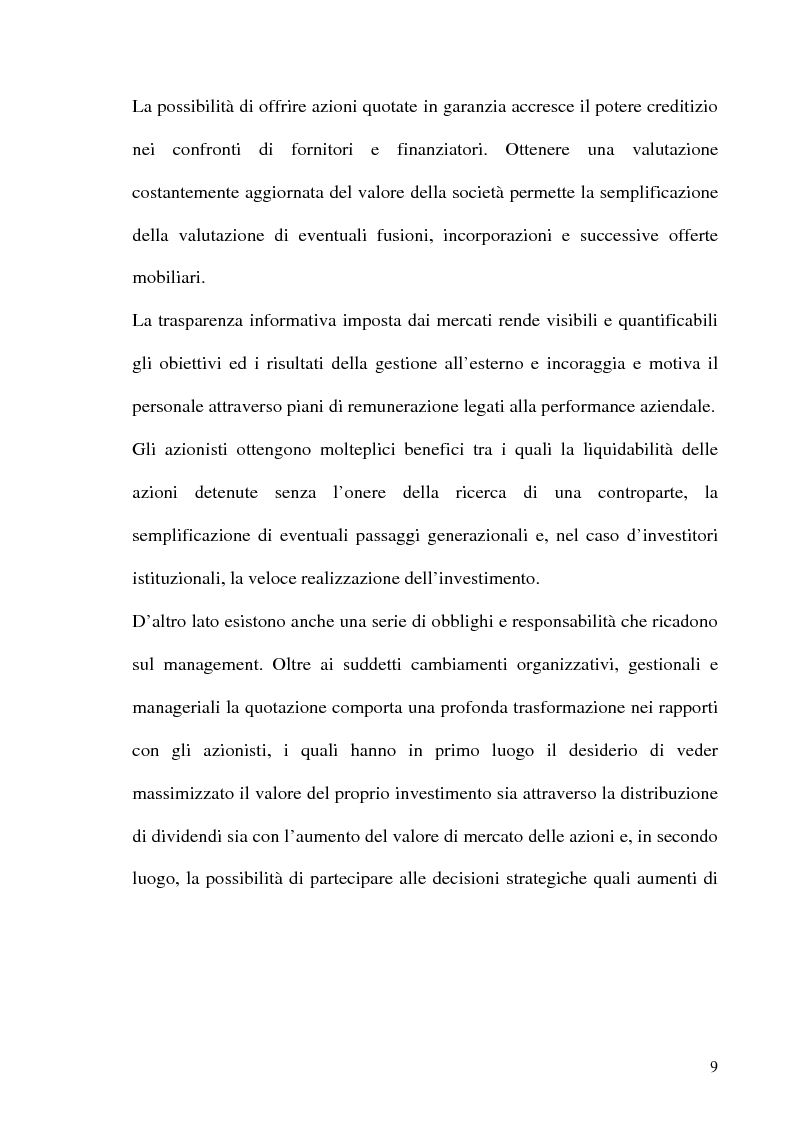 Anteprima della tesi: La Corporate Governance nelle aziende neoquotate - Un'analisi del caso italiano dal 1996 ad oggi, Pagina 6