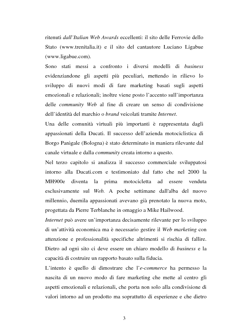 Anteprima della tesi: Comportamento d'acquisto e mondo virtuale: nuovi modelli di business e case studies di e-commerce, Pagina 3