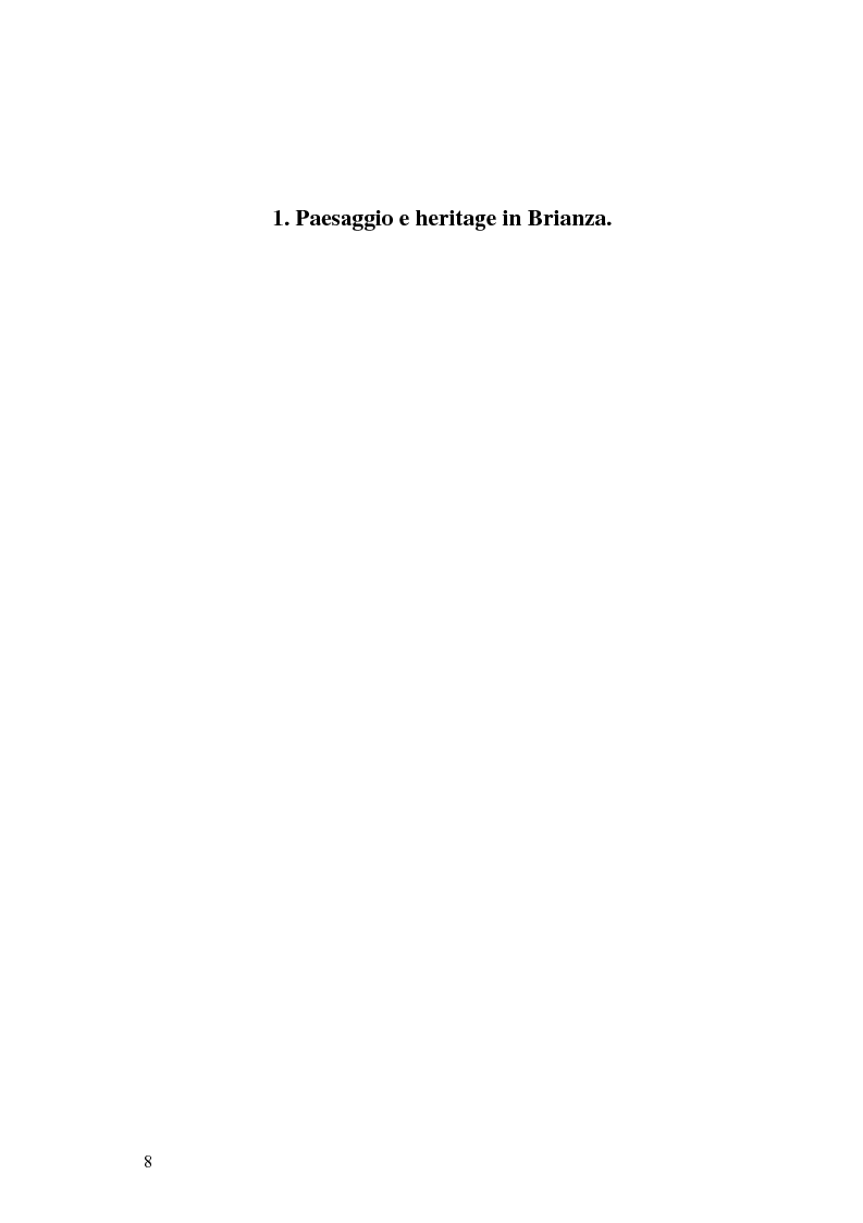 Anteprima della tesi: Viaggio e paesaggio in Brianza: i turisti di oggi e la traccia anglosassone, Pagina 8