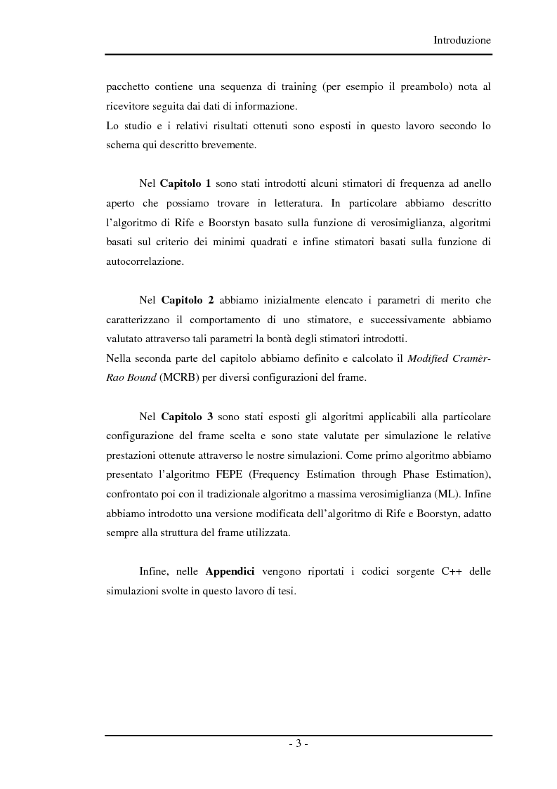 Anteprima della tesi: Algoritmi a risoluzione incrementata per la stima della frequenza di una portante, Pagina 3