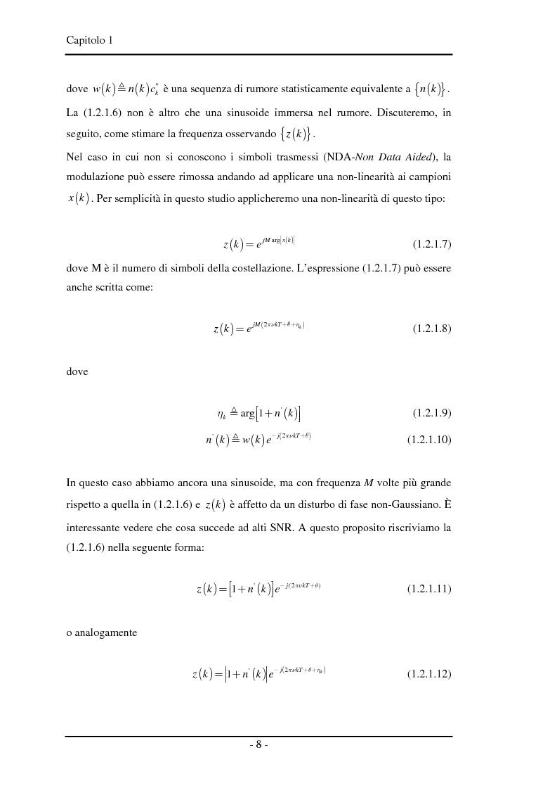 Anteprima della tesi: Algoritmi a risoluzione incrementata per la stima della frequenza di una portante, Pagina 7
