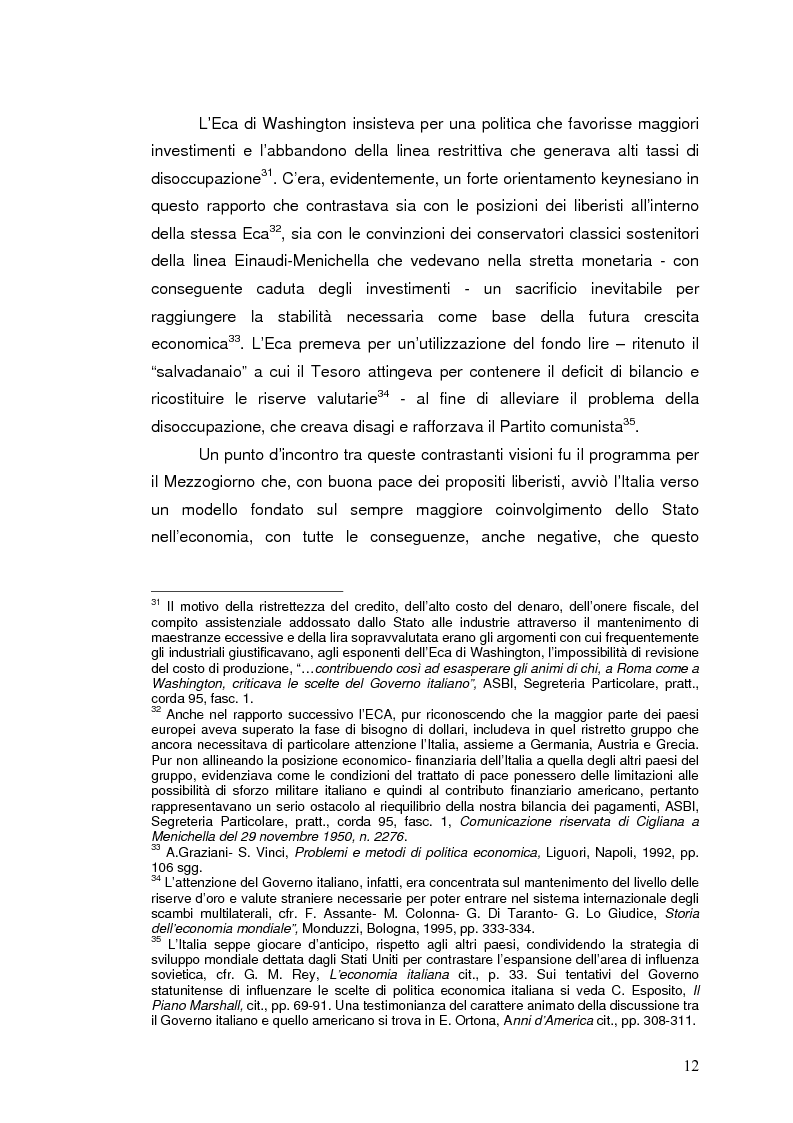 Anteprima della tesi: La Banca Internazionale per la Ricostruzione e lo Sviluppo nella storia dell'intervento straordinario per il Mezzogiorno (1946-1960), Pagina 12