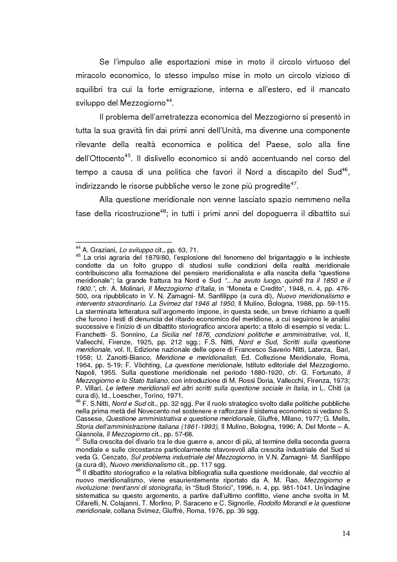 Anteprima della tesi: La Banca Internazionale per la Ricostruzione e lo Sviluppo nella storia dell'intervento straordinario per il Mezzogiorno (1946-1960), Pagina 14