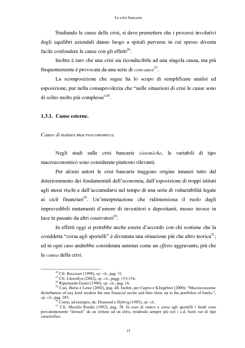 Anteprima della tesi: Le crisi bancarie. Strumenti di analisi, previsione e gestione., Pagina 14