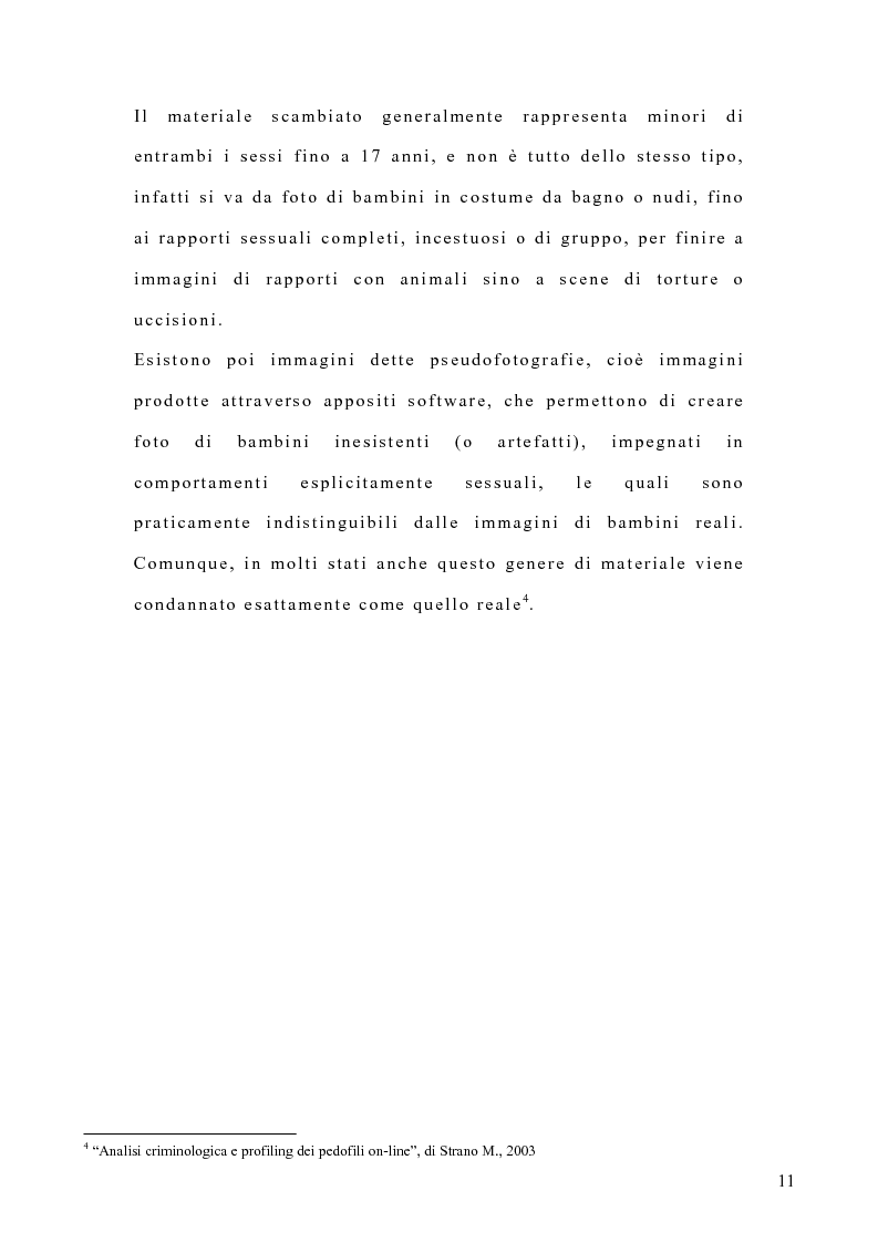 Anteprima della tesi: Costruzione di un'emergenza in rete: siti web e pedofilia, Pagina 6