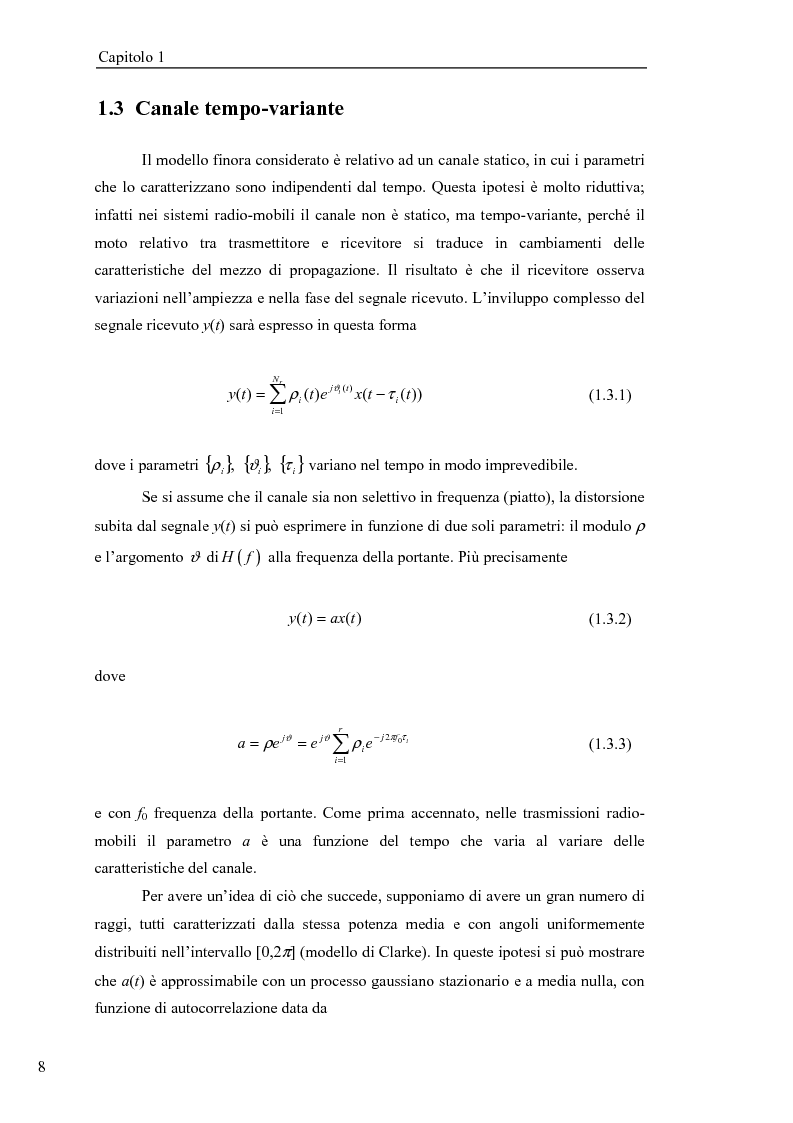 Anteprima della tesi: Stima di frequenza in canali tempo varianti per sistemi W-CDMA con codici lunghi, Pagina 11