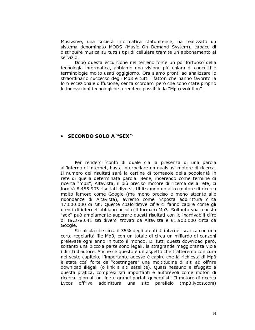 Anteprima della tesi: Note nella rete: Presente e futuro della musica in internet, Pagina 11
