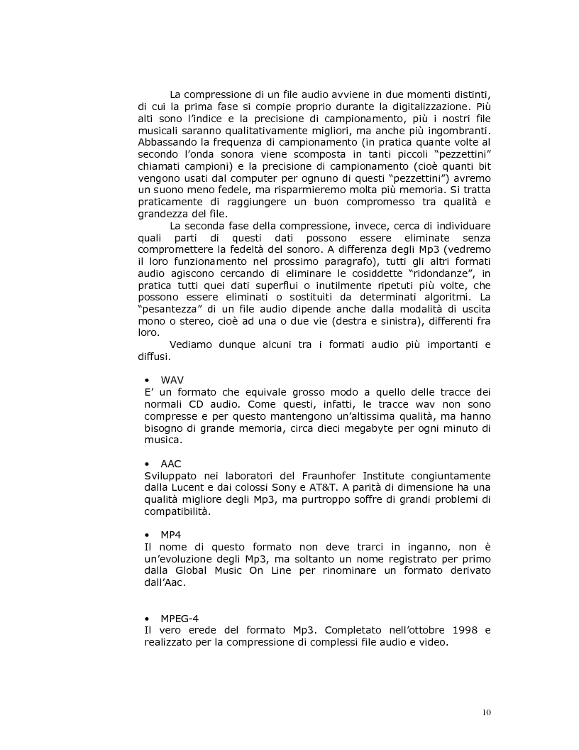 Anteprima della tesi: Note nella rete: Presente e futuro della musica in internet, Pagina 7