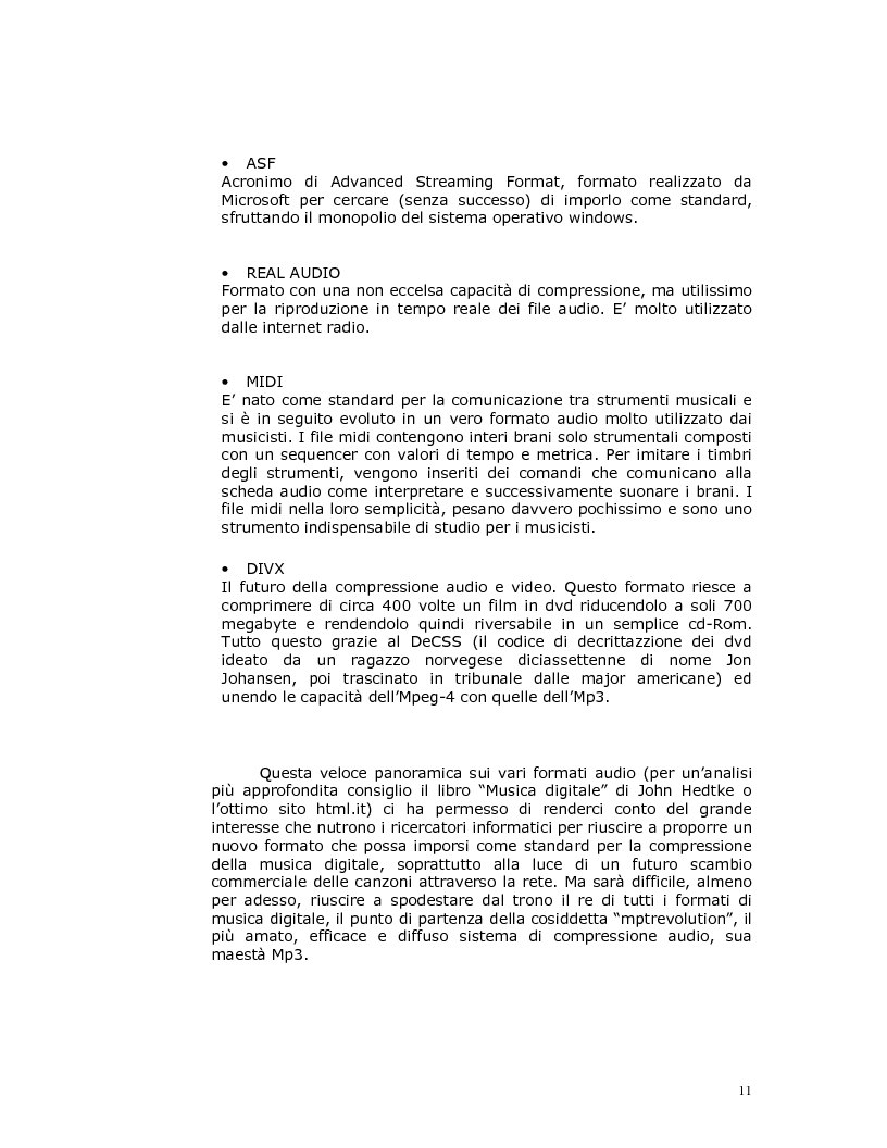 Anteprima della tesi: Note nella rete: Presente e futuro della musica in internet, Pagina 8