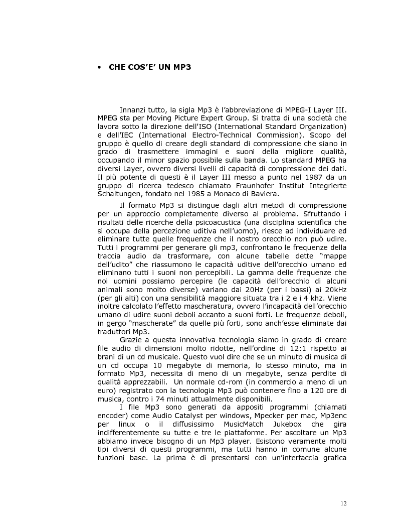 Anteprima della tesi: Note nella rete: Presente e futuro della musica in internet, Pagina 9