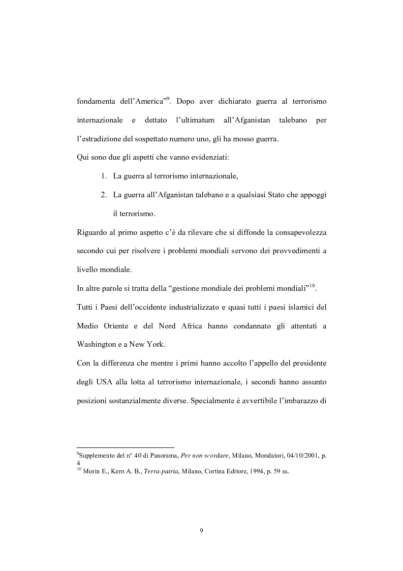 Anteprima della tesi: Globalizzazione del terrorismo e terrorismo della globalizzazione, Pagina 9