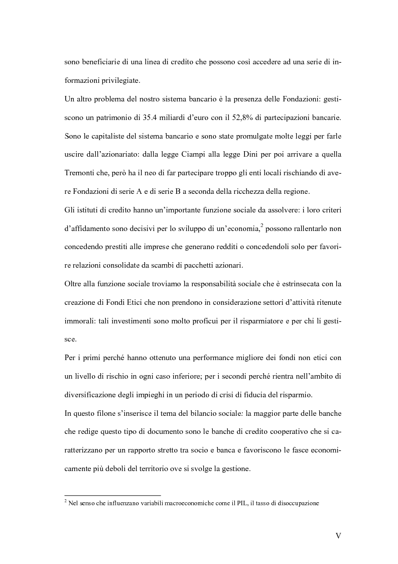 Anteprima della tesi: La responsabilità sociale degli istituti di credito, Pagina 5