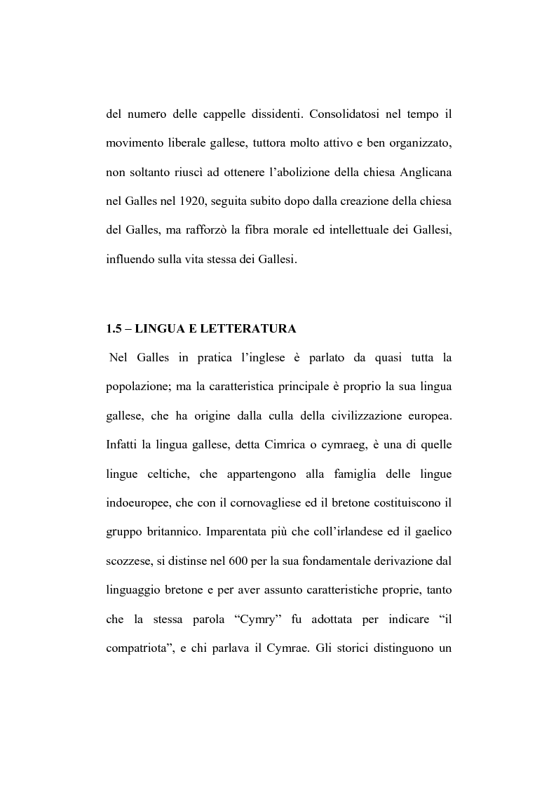 Anteprima della tesi: Galles: regione e territorio, Pagina 14