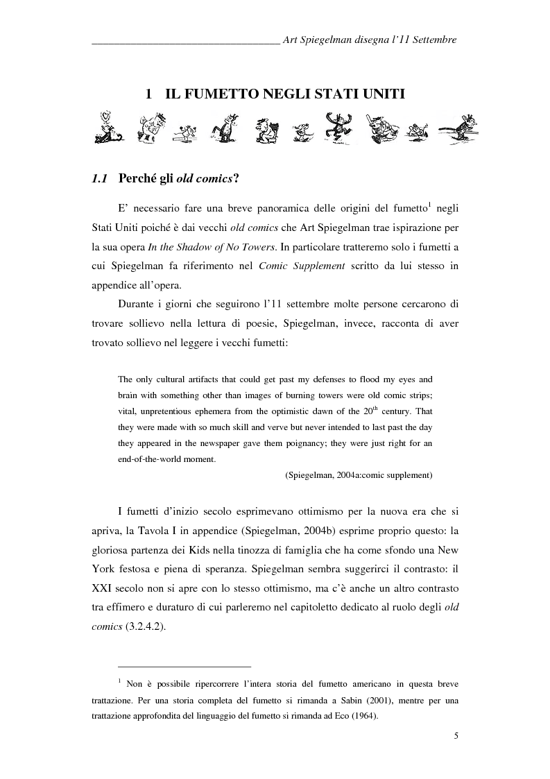 Anteprima della tesi: In the shadow of no towers. Art Spiegelman disegna l'11 Settembre, Pagina 3